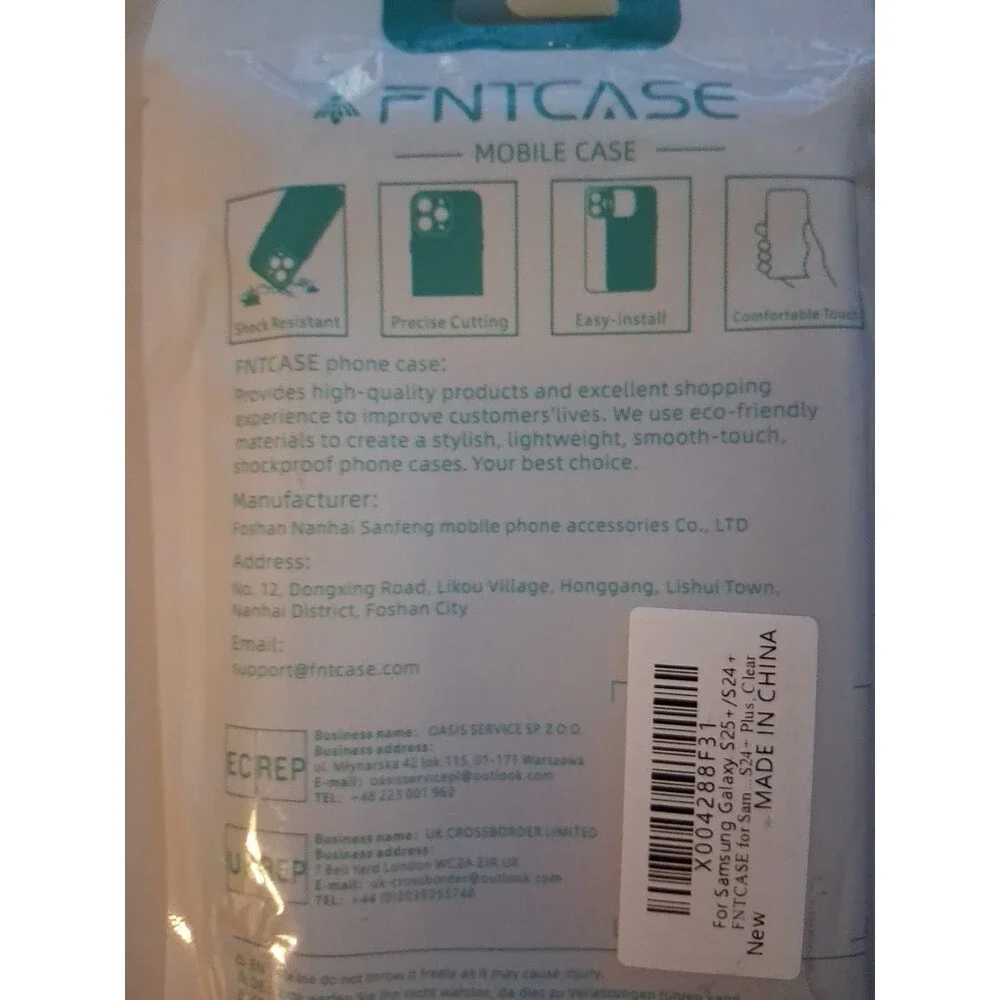FNTCASE Samsung Galaxy S25 Plus, Clear Phone Case